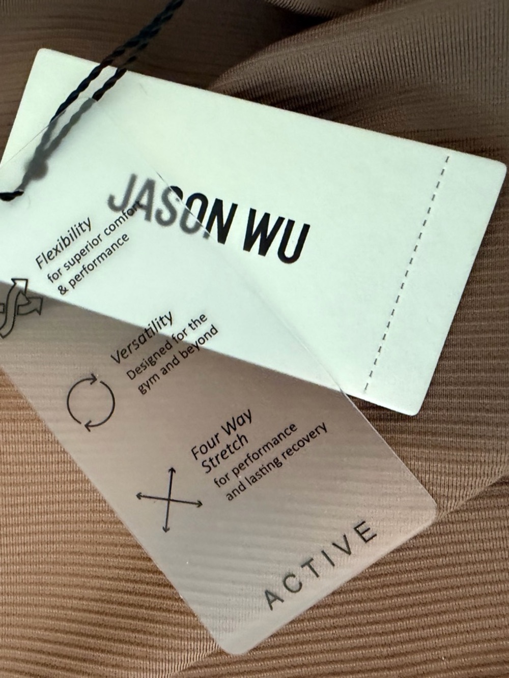 Jason Wu Taupe Zip-Front Cropped Jacket - Picture 5 of 6